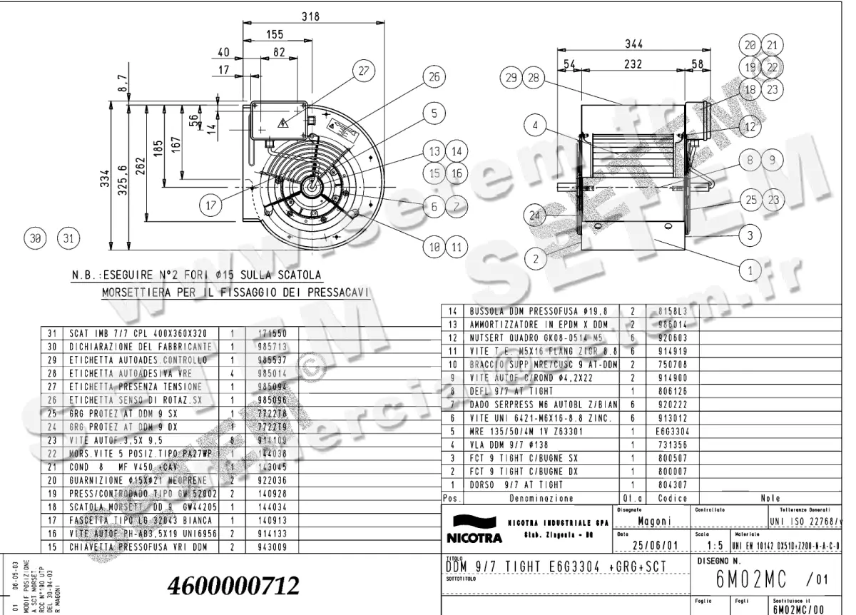 4624000712-VENTILATEUR NICOTRA GEBHARDT DDM9/7TIG 300W 4P M230V 1V E6G3304 +BB+GRA *6M02MC*