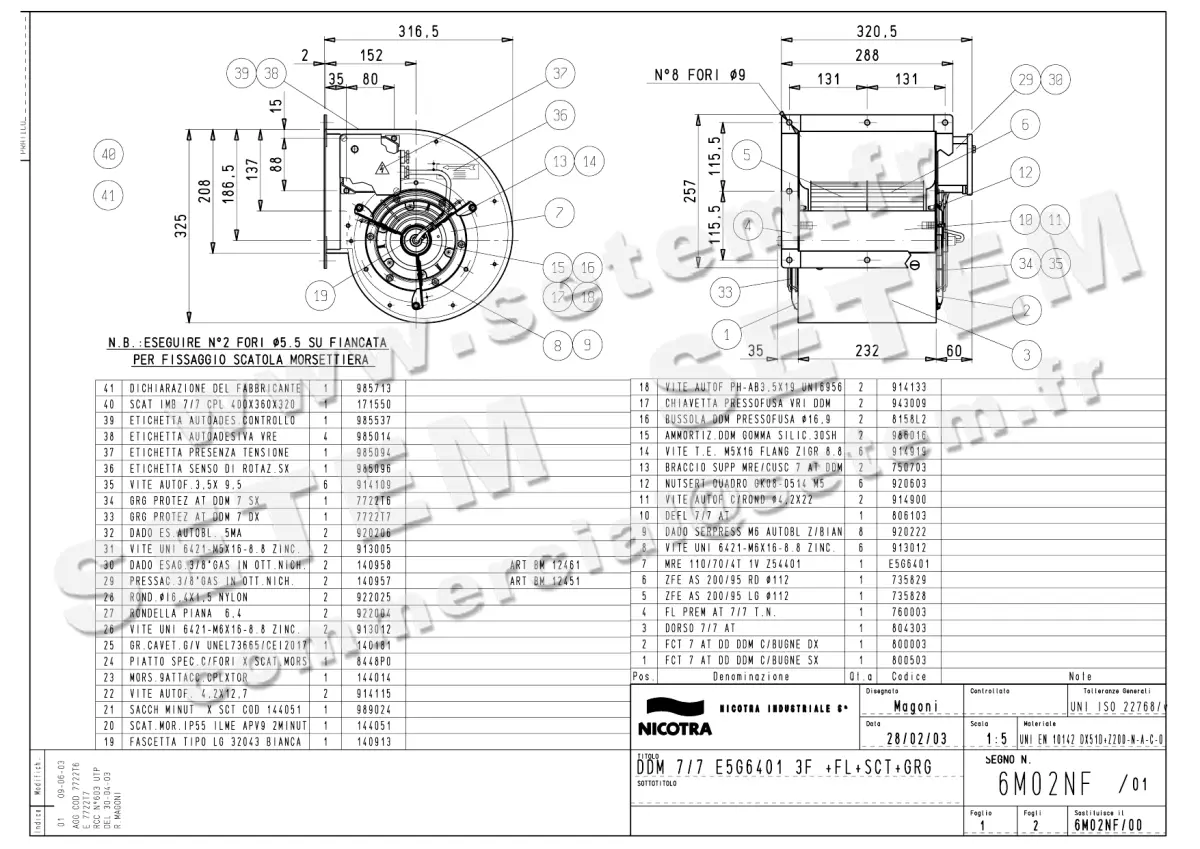 4624000729-VENTILATEUR NICOTRA GEBHARDT DDM7/7 147W 4P T400V 1V E5G6401 +BR+BB+GRA *6M02NF*