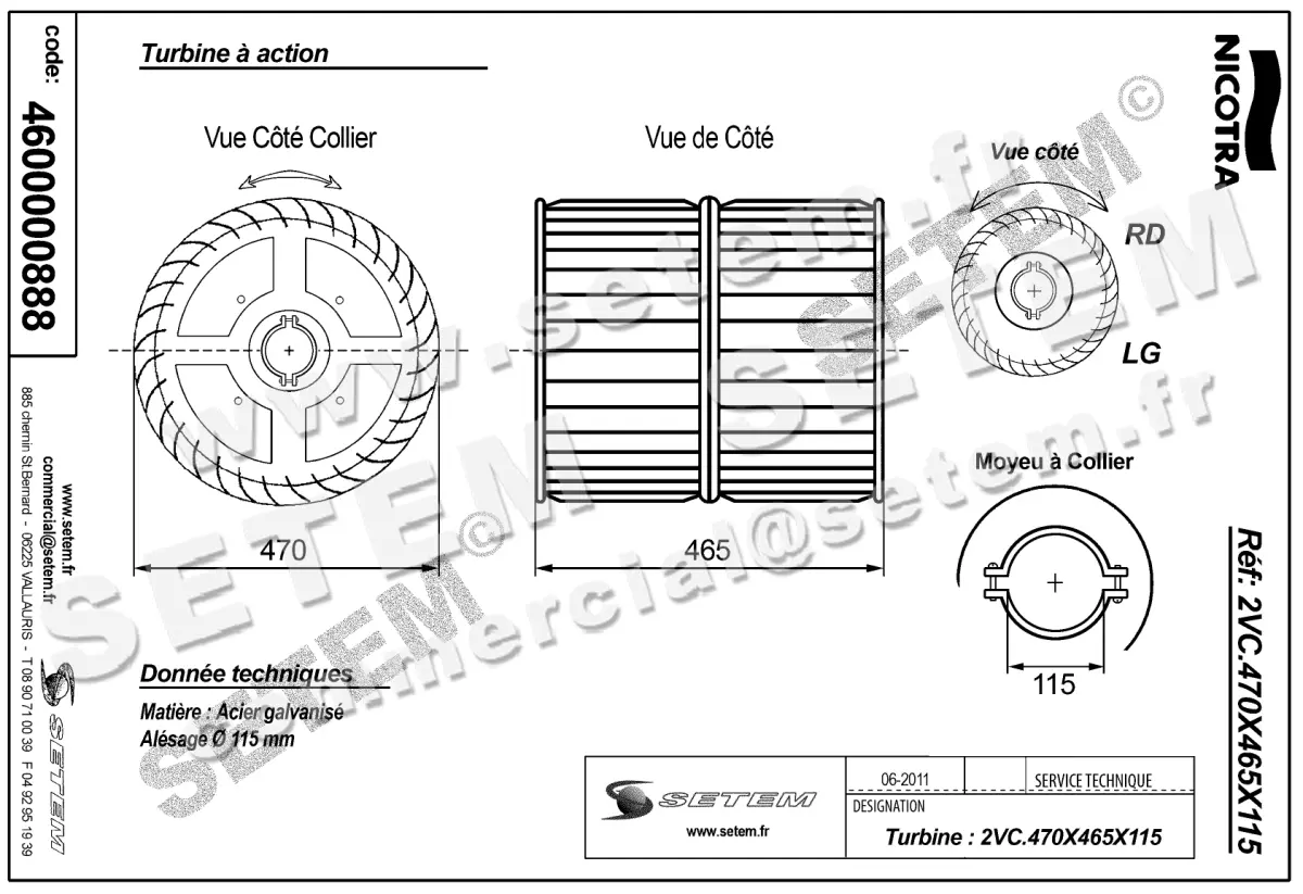 4624000888-TURBINE NICOTRA GEBHARDT 2VC.470X465X115 2