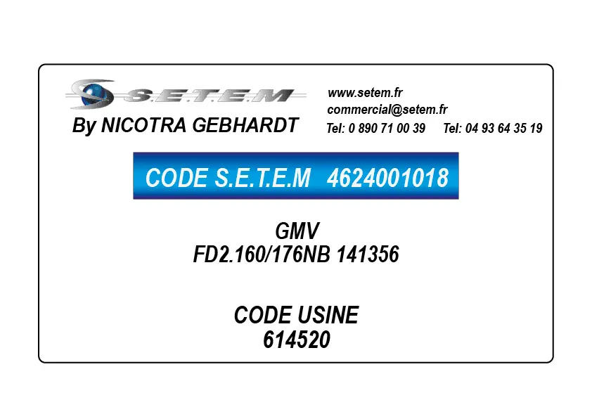 4624001018-GMV NICOTRA GEBHARDT FD2.160/176NB 141356 *614520*