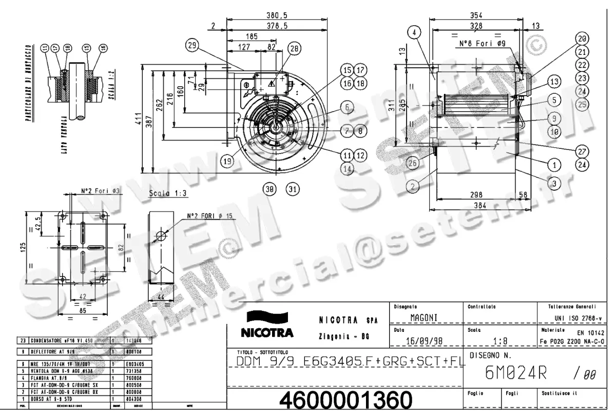 4624001360-VENTILATEUR DDM9/9 420W 4P M230V 1V E6G3405 +BR+BB+GRA *6M024R*