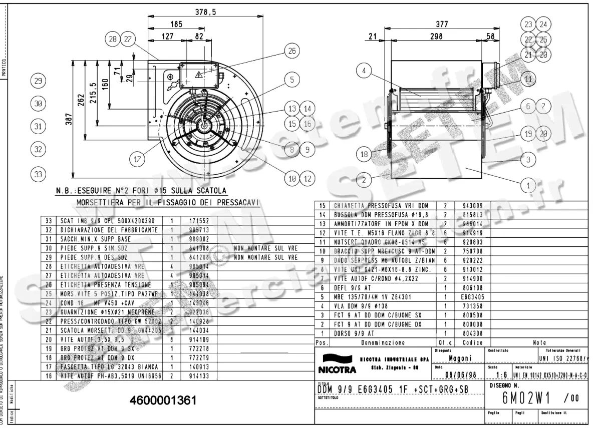 4624001361-VENTILATEUR DDM9/9 420W 4P M230V 1V E6G3405 +PI+BB+GRA *6M02W1*