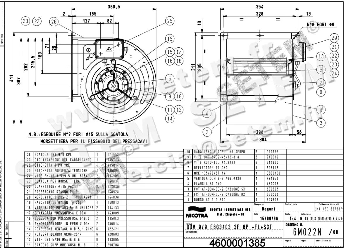 4624001385-VENTILATEUR NICOTRA GEBHARDT DDM9/9 245W 6P T230/400V 1V E6G3403 +BR+BB *6M022N*