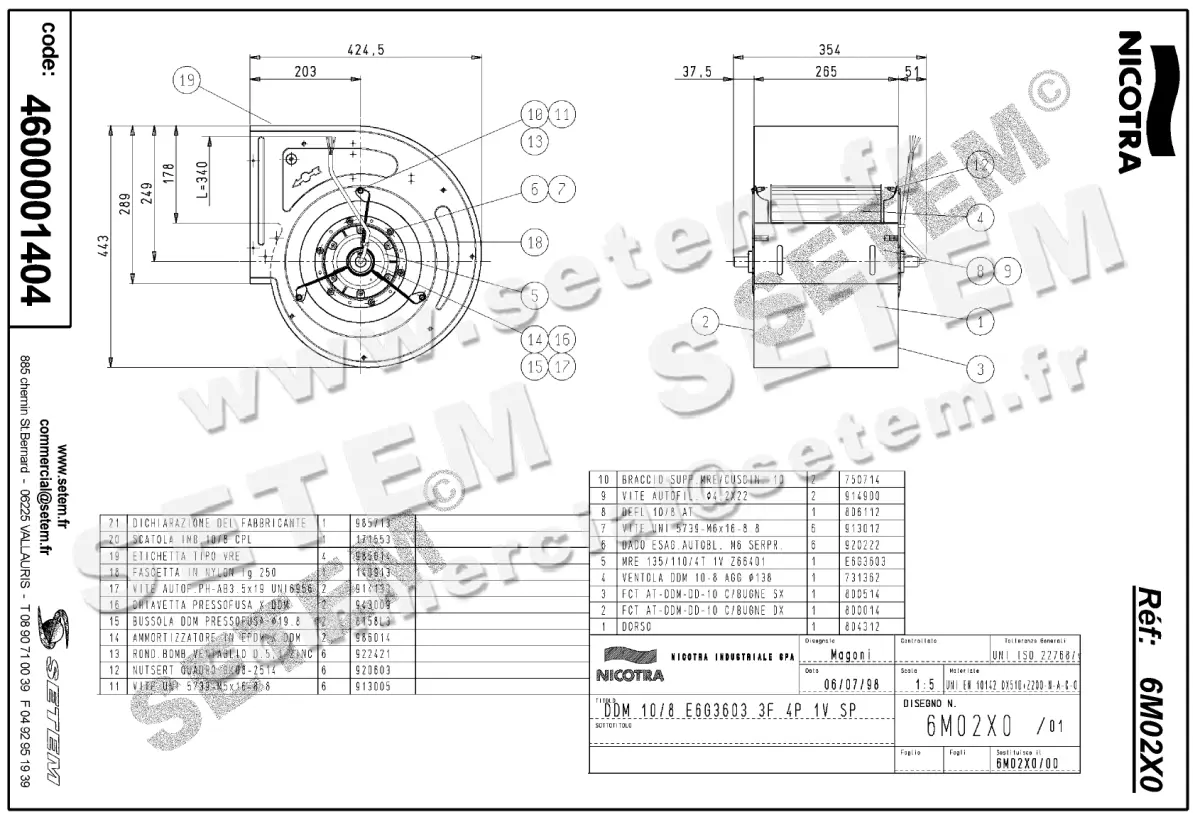 4624001404-VENTILATEUR NICOTRA GEBHARDT DDM10/8 550W 4P T230/400V 1V E6G3603 +SP *6M02X0* 2