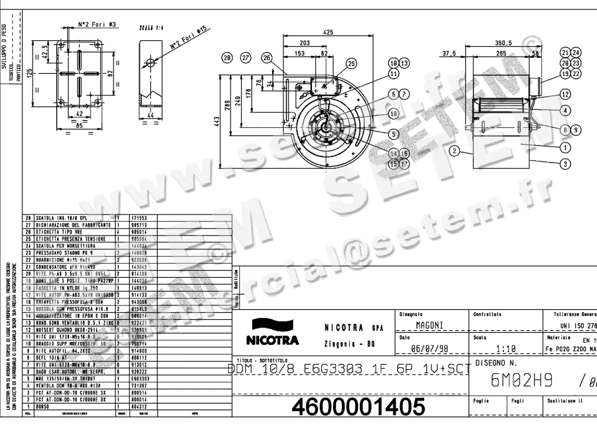 4624001405-VENTILATEUR NICOTRA GEBHARDT DDM10/8 200W 6P M230V 1V E6G3303 +BB *6M02H9*
