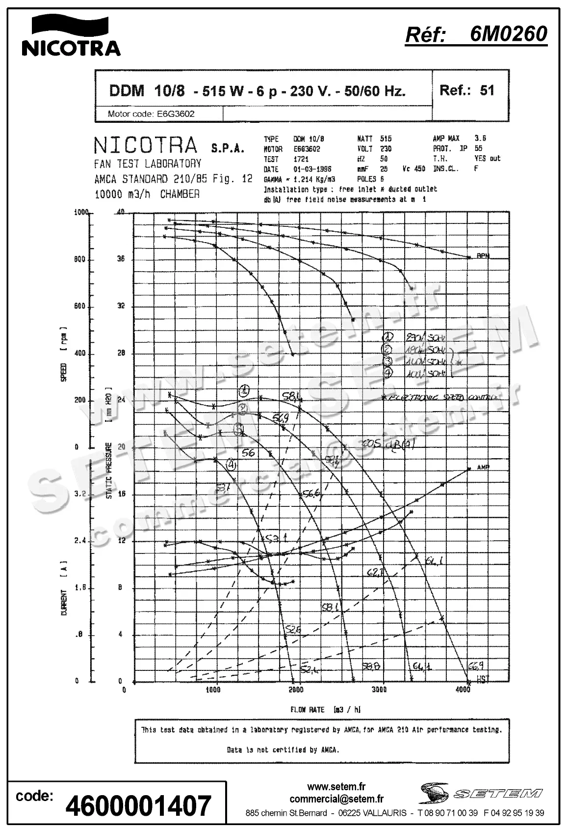 4624001407-VENTILATEUR NICOTRA GEBHARDT DDM10/8 515W 6P M230V 1V E6G3602 +BR *6M0260* 3