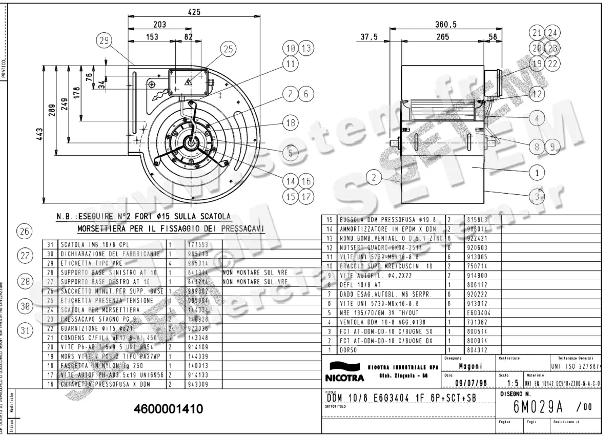 4624001410-VENTILATEUR NICOTRA GEBHARDT DDM10/8 280W 6P M230V 3V E6G3404 +PI+BB *6M029A*