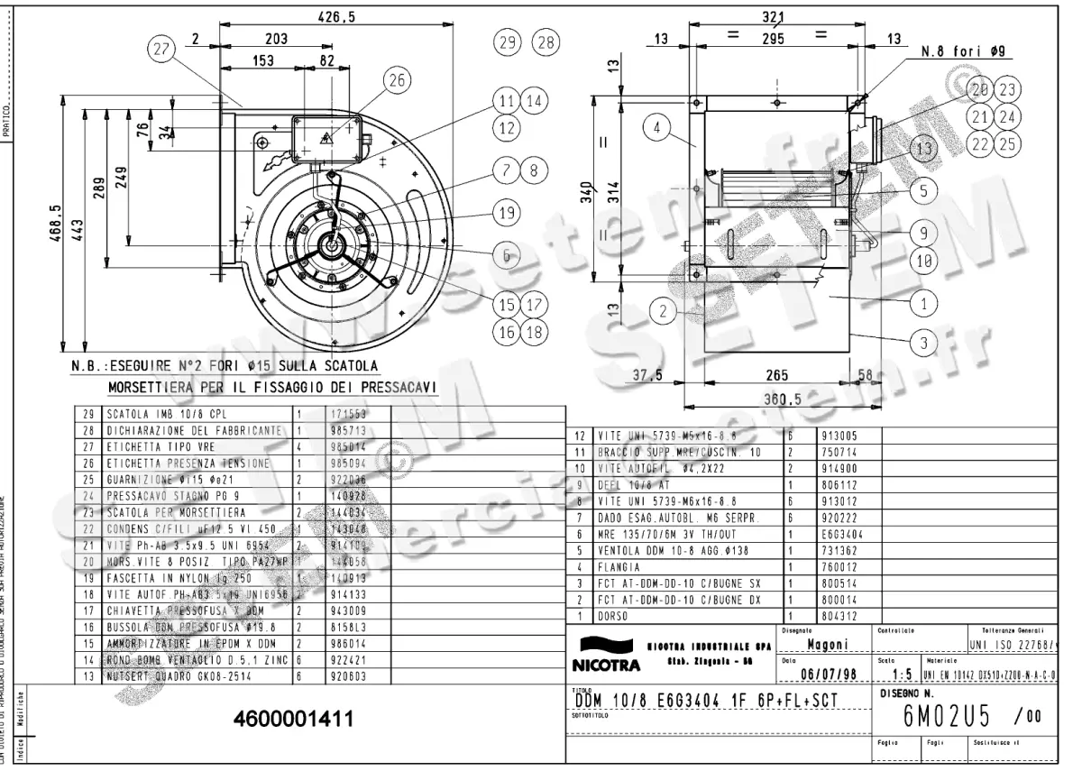 4624001411-VENTILATEUR NICOTRA GEBHARDT DDM10/8 280W 6P M230V 3V E6G3404 +BR+BB *6M02U5*