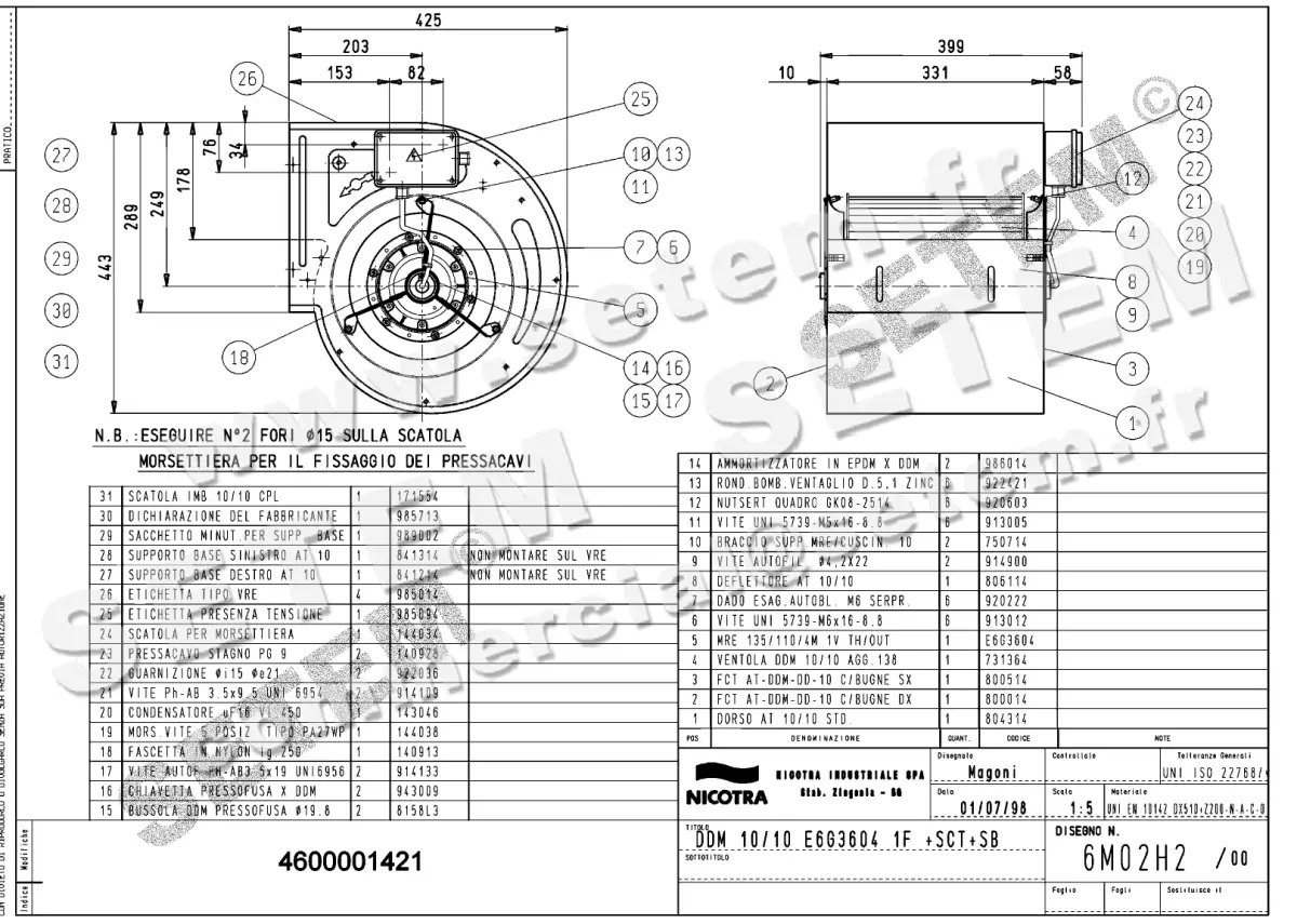 4624001421-VENTILATEUR NICOTRA GEBHARDT DDM10/10 550W 4P M230V 1V E6G3604 +PI+BB *6M02H2*