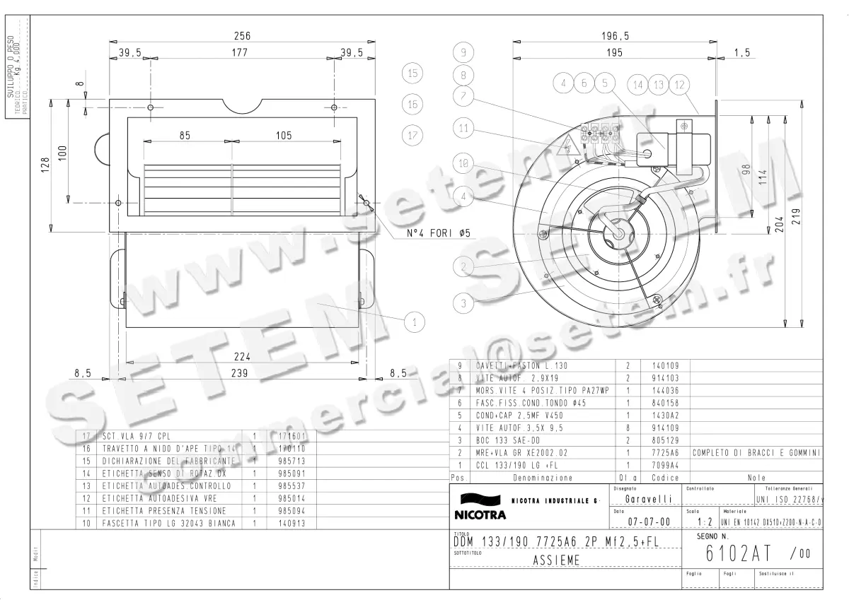 4624001481-VENTILATEUR NICOTRA GEBHARDT DDM133/190 2P 7725A6 +BR *6102AT*
