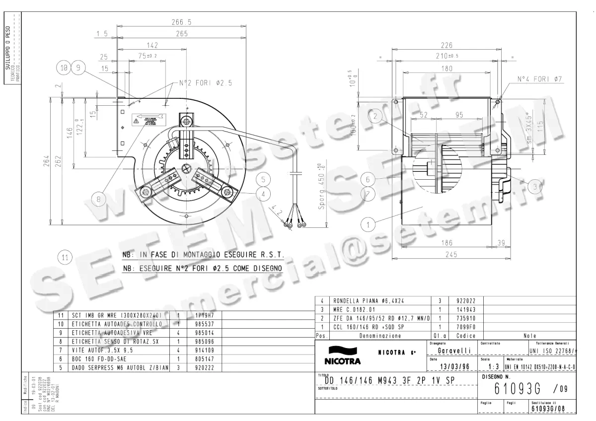 4624001561-VENTILATEUR NICOTRA GEBHARDT DD146/146 2P T230/400V 1V M943 *61093G*