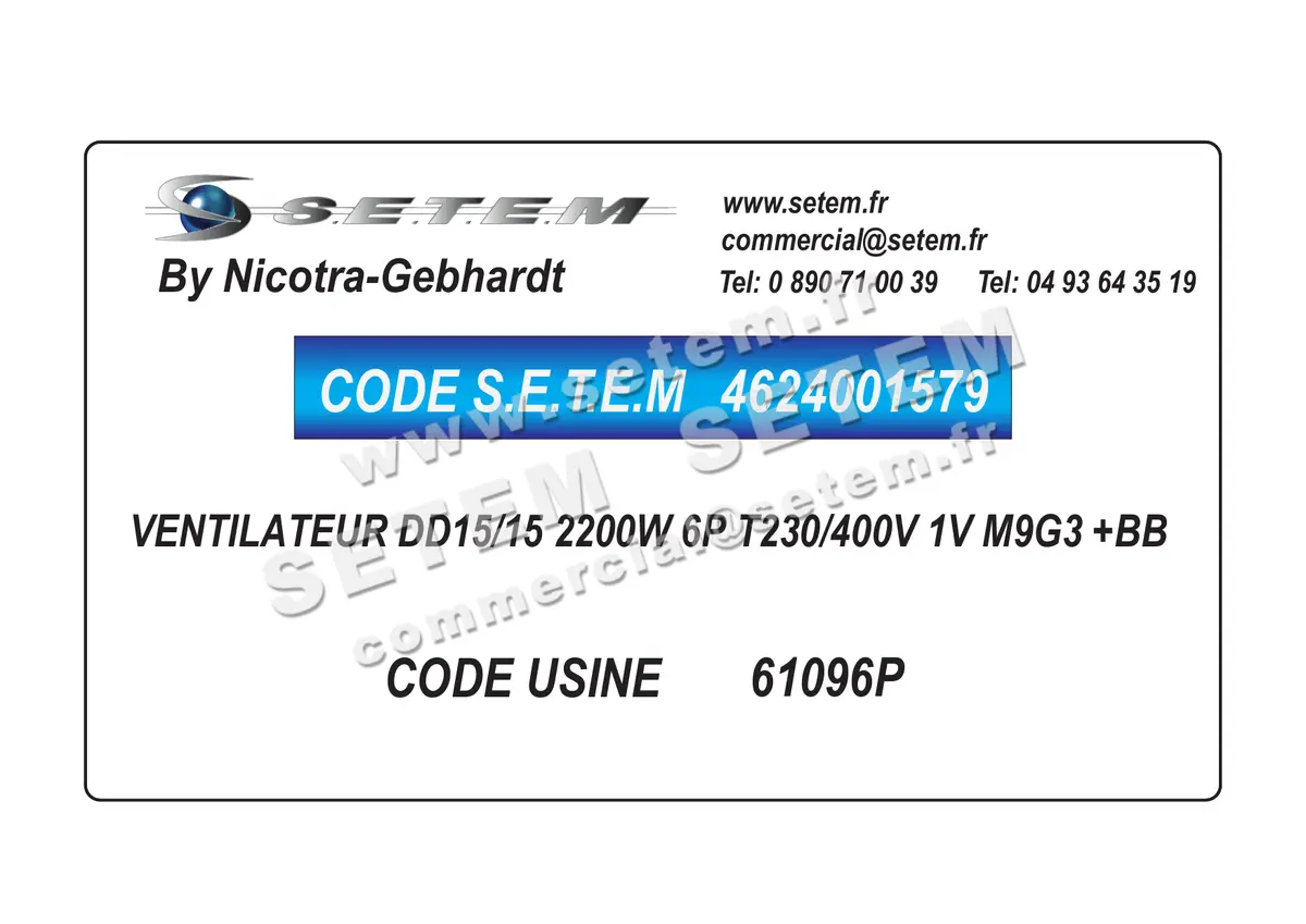 4624001579-VENTILATEUR NICOTRA GEBHARDT DD15/15 2200W 6P T230/400V 1V M9G3 +BB *61096P*
