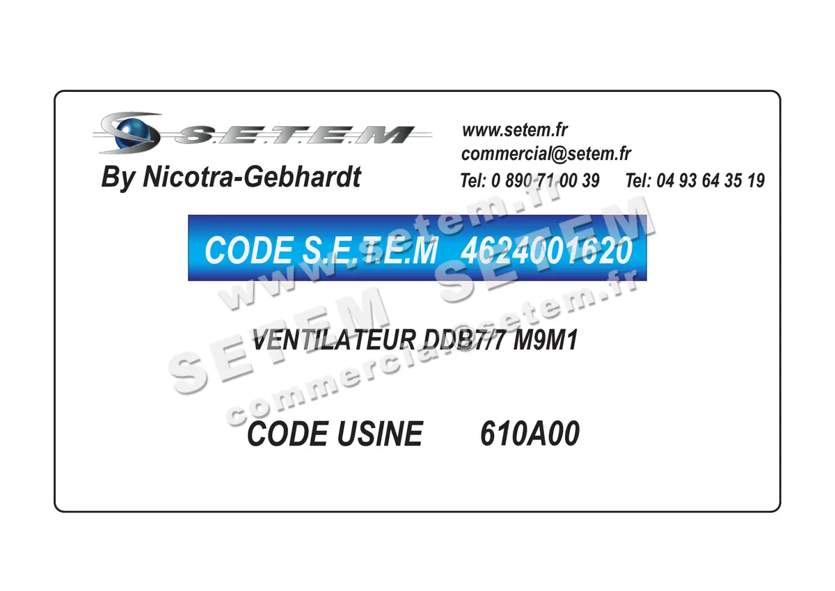 4624001620-VENTILATEUR NICOTRA GEBHARDT DDB7/7 M9M1 *610A00* 2