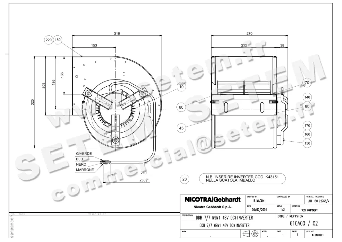 4624001620-VENTILATEUR NICOTRA GEBHARDT DDB7/7 M9M1 *610A00*