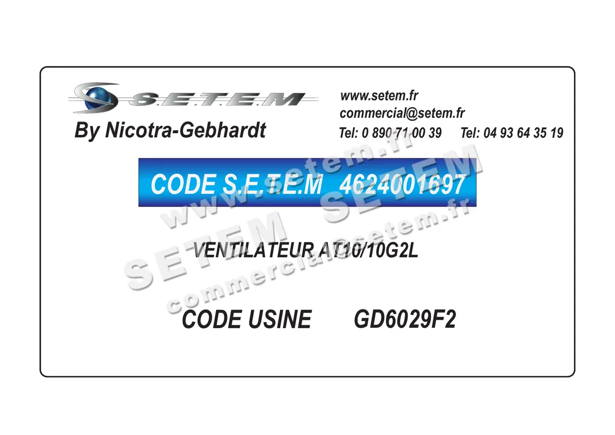 4624001697-VENTILATEUR NICOTRA GEBHARDT AT10/10G2L *GD6029F2*