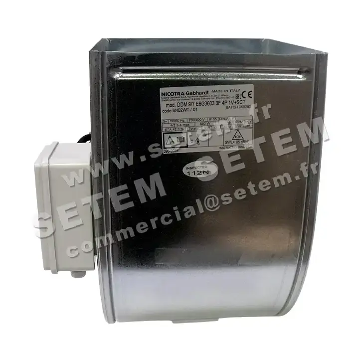 4624001716-VENTILATEUR NICOTRA GEBHARDT DDM9/7 550W 4P T230/400V 1V E6G3603 +BB *6N02WT*