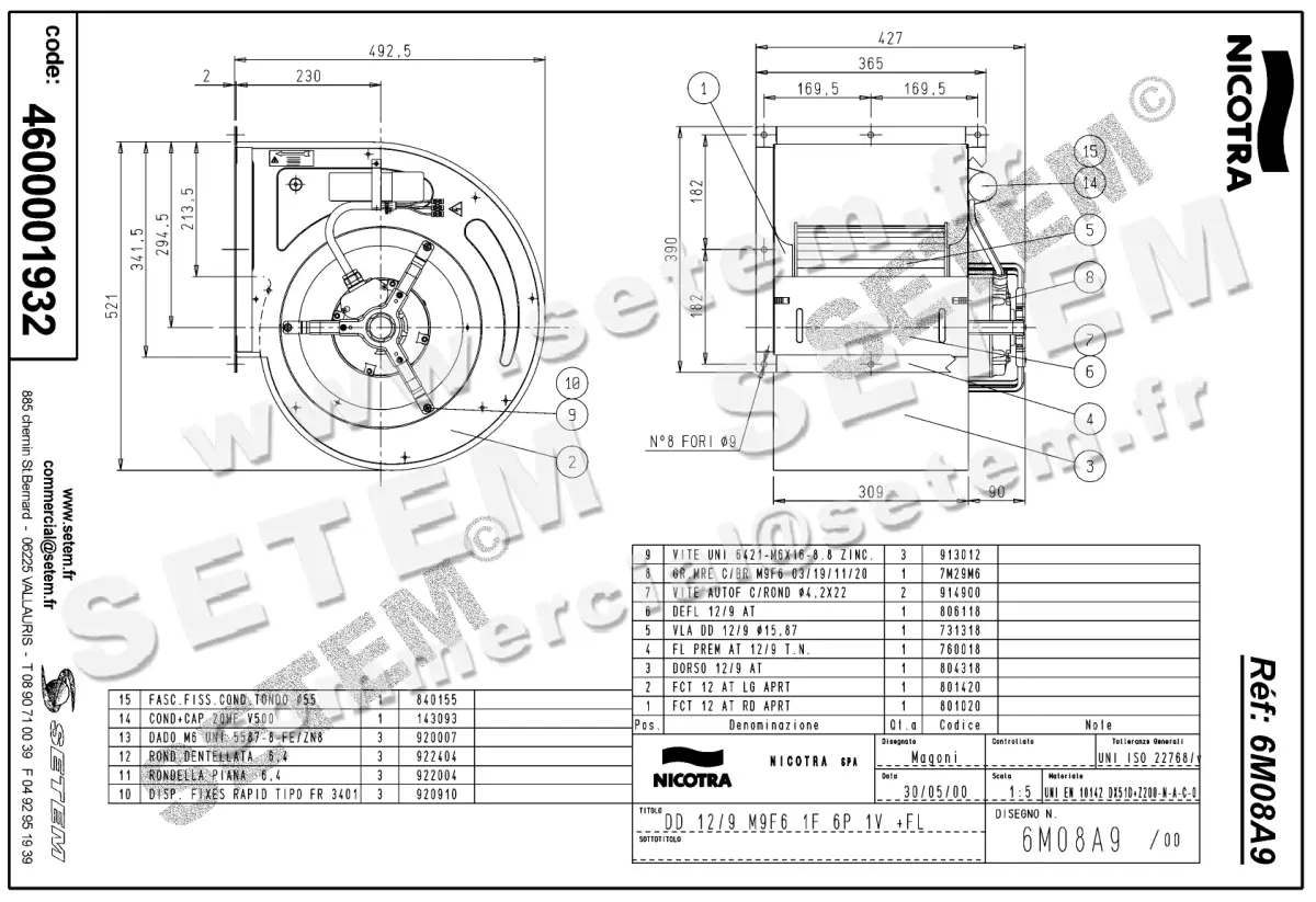 4624001932-VENTILATEUR NICOTRA GEBHARDT DD12/9 736W 6P M230V 1V M9F6 +BR *6M08A9* 2