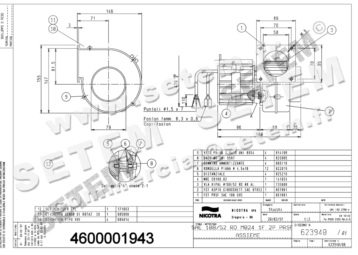 4624001943-VENTILATEUR NICOTRA GEBHARDT SAE108/52RD 20W 2P M230V 1V M024 +BR *623940*