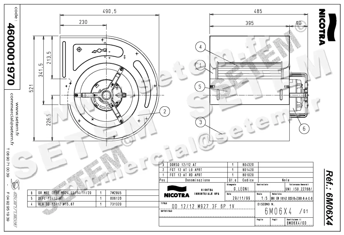 4624001970-VENTILATEUR NICOTRA GEBHARDT DD1212 6P T230/400V 1V M927 *6M06X4*