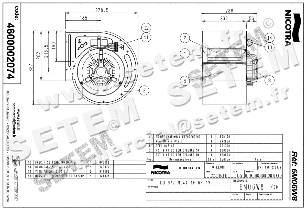 4624002074-VENTILATEUR NICOTRA GEBHARDT DD9/7 147W 6P M230V 1V M944 *6M06W8* 2