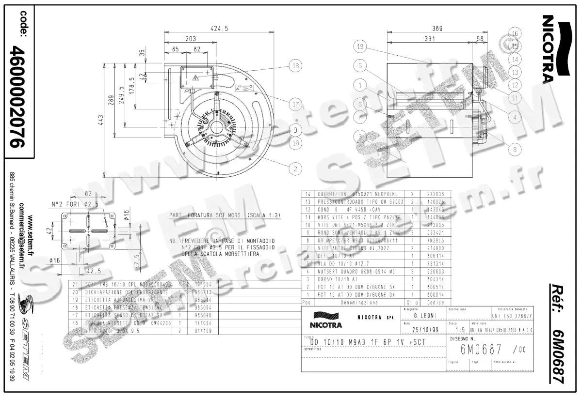 4624002076-VENTILATEUR NICOTRA GEBHARDT DD10/10 245W 6P M230V 1V M9A3 +BB *6M0687* 2