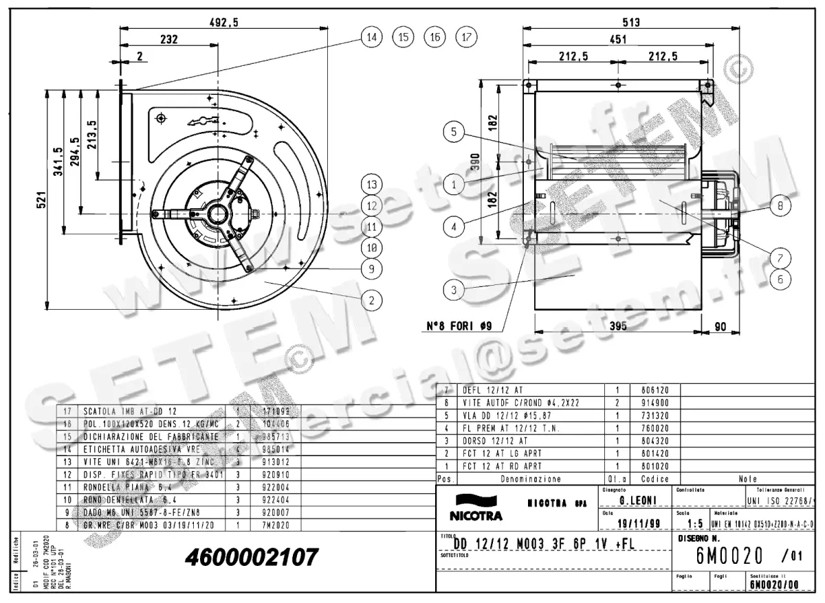 4624002107-VENTILATEUR NICOTRA GEBHARDT DD12/12 1100W 6P T230/400V 1V M003 +BR *6M0020*