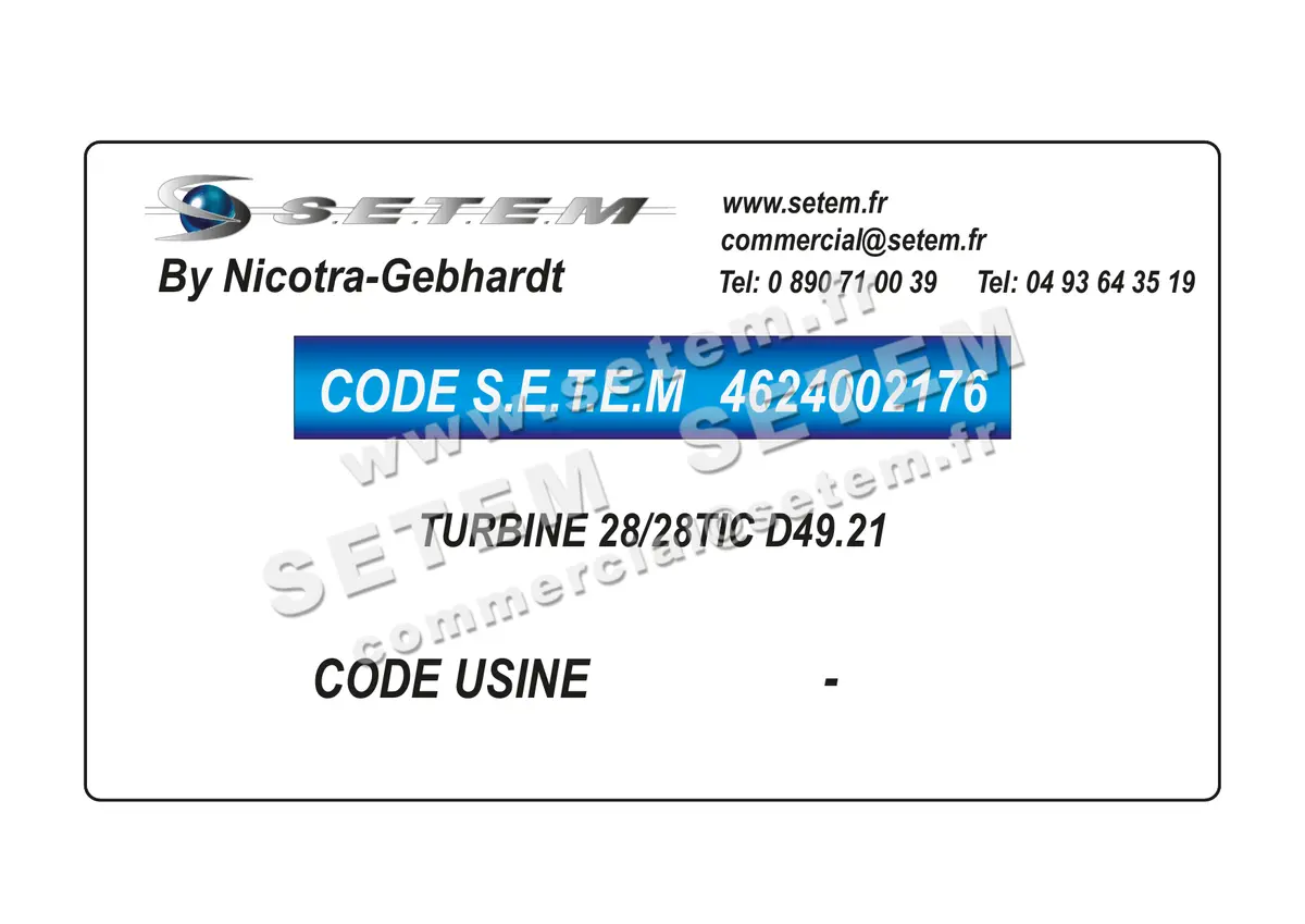 4624002176-TURBINE NICOTRA GEBHARDT 28/28TIC D49.21