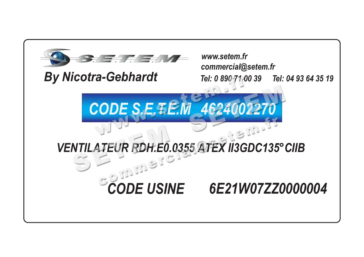 4624002270-VENTILATEUR NICOTRA GEBHARDT RDH.E0.0355 ATEX II3GDC135°CIIB *6E21W07ZZ0000004*