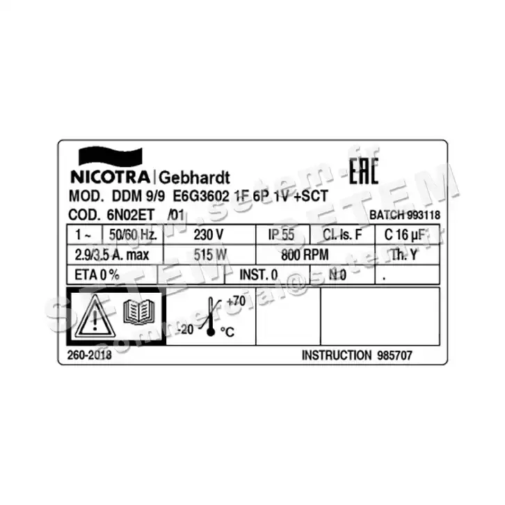 4624002398-VENTILATEUR NICOTRA GEBHARDT DDM9/9 515W 6P M230V 1V E6G3602 +BB *6M02ET* 2