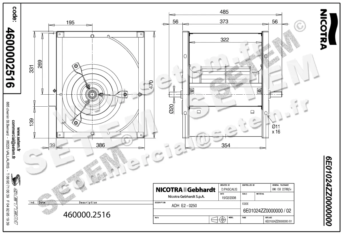 4624002516-VENTILATEUR NICOTRA GEBHARDT ADH.E2.0250 *6E01024ZZ0000000* 2