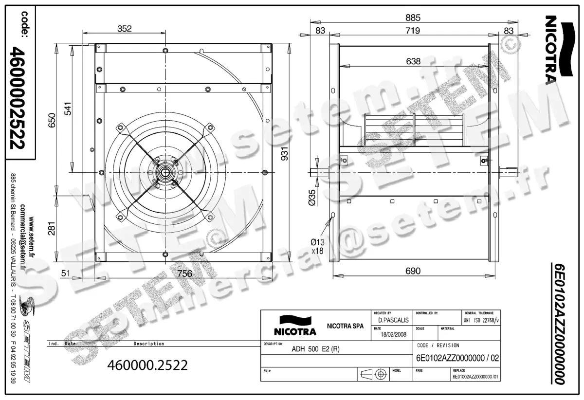 4624002522-VENTILATEUR NICOTRA GEBHARDT ADH.E2.0500 *6E0102AZZ0000000* 2