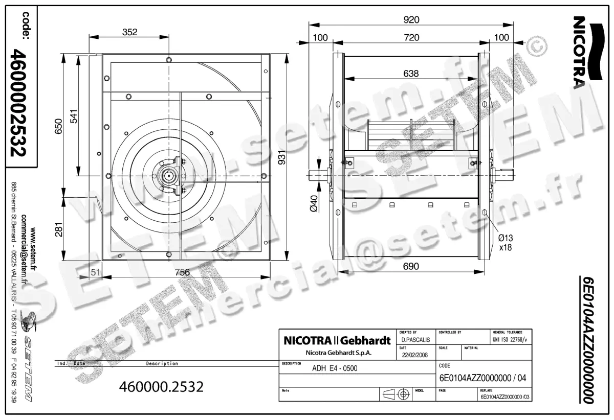4624002532-VENTILATEUR NICOTRA GEBHARDT ADH.E4.0500 *6E0104AZZ0000000* 2