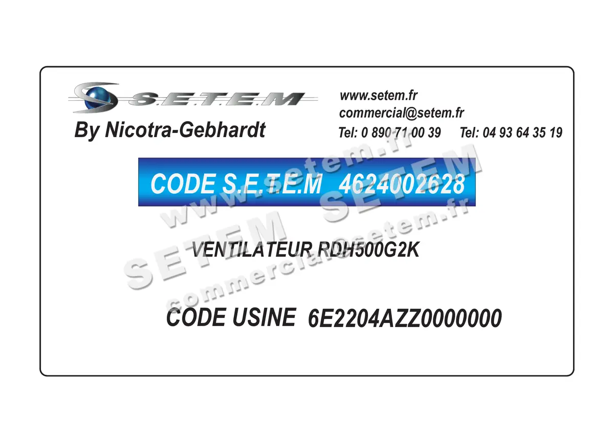 4624002628-VENTILATEUR NICOTRA GEBHARDT RDH500G2K *6E2204AZZ0000000*