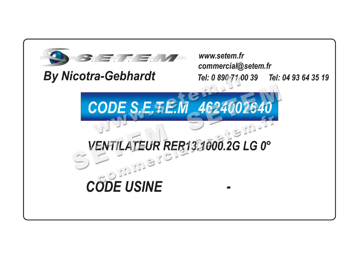 4624002640-VENTILATEUR NICOTRA GEBHARDT RER13.1000.2G LG 0°