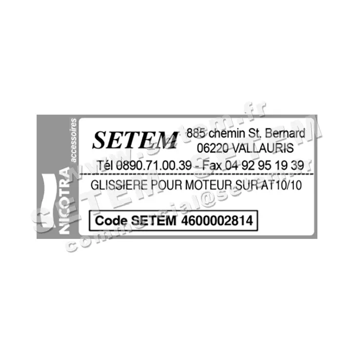 4624002814-GLISSIERE POUR MOTEUR NICOTRA GEBHARDT SUR AT10/10 VERSION 1 2