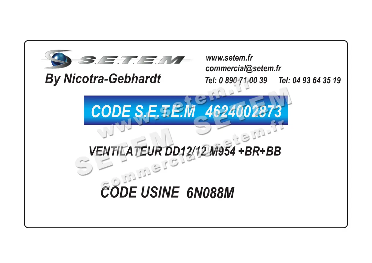 4624002873-VENTILATEUR NICOTRA GEBHARDT DD12/12 M954 +BR+BB *6N088M*