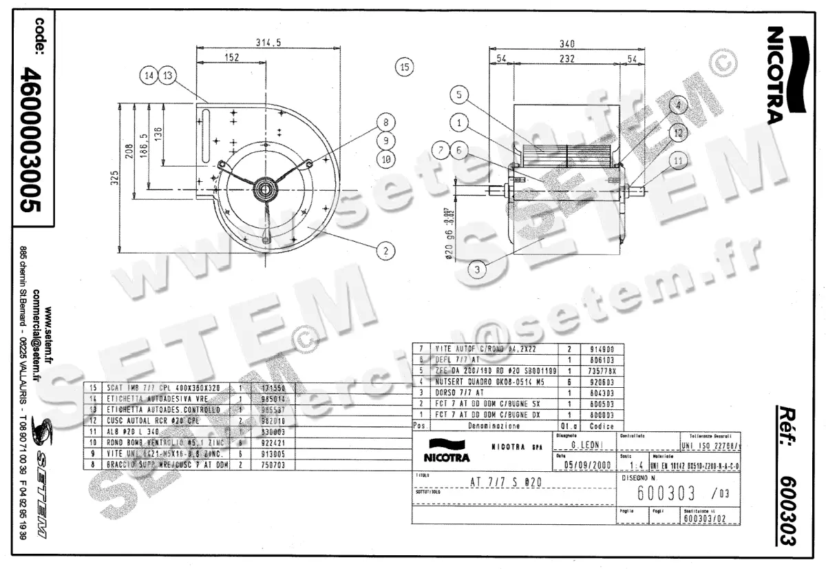 4624003005-VENTILATEUR NICOTRA GEBHARDT AT7/7S *600303* 2