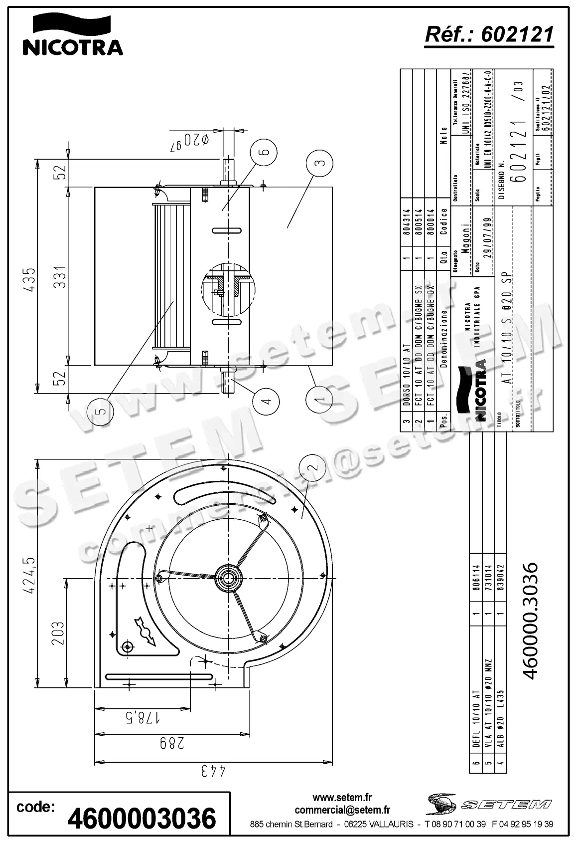 4624003036-VENTILATEUR NICOTRA GEBHARDT AT10/10S Ø20 SP *602121* 3