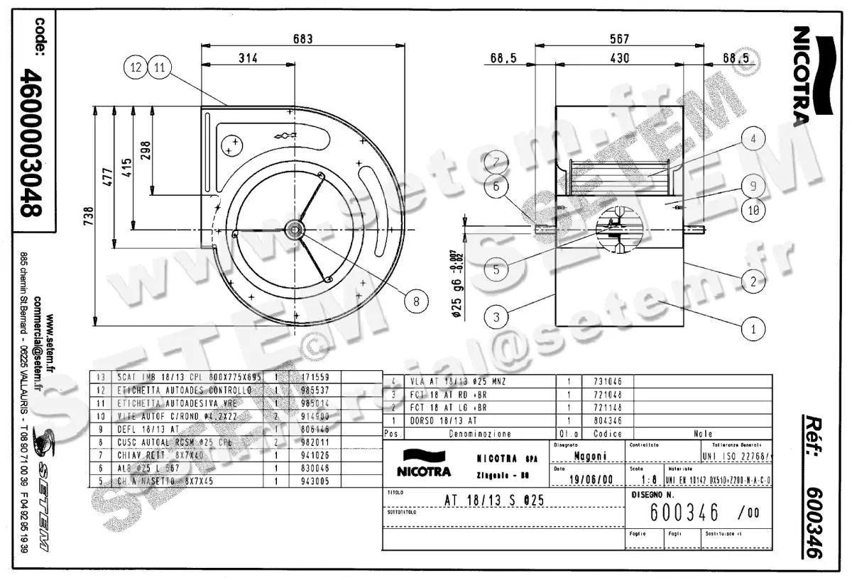 4624003048-VENTILATEUR NICOTRA GEBHARDT AT18/13S *600346* 2