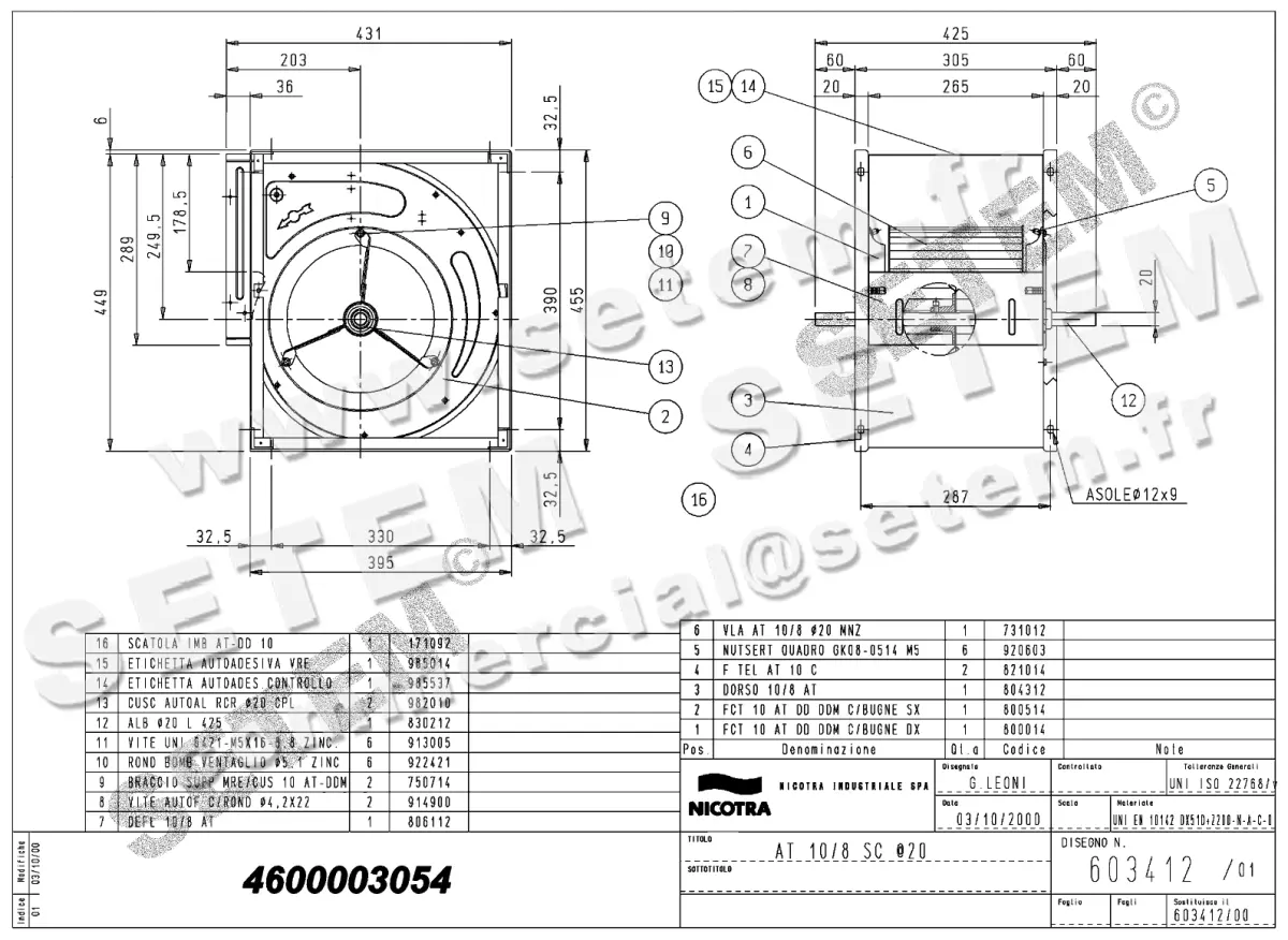 4624003054-VENTILATEUR NICOTRA GEBHARDT AT10/8SC *603412*