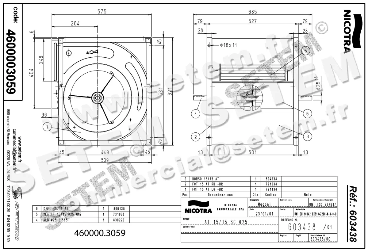 4624003059-VENTILATEUR NICOTRA GEBHARDT AT15/15SC *603438* 2