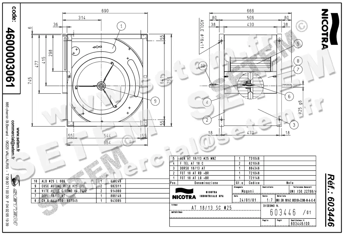 4624003061-VENTILATEUR NICOTRA GEBHARDT AT18/13SC *603446* 2