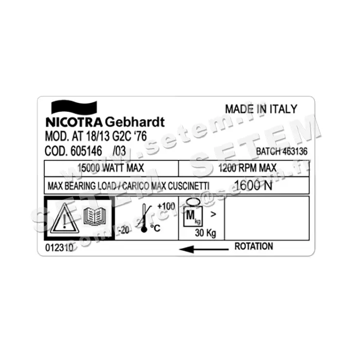 4624003064-VENTILATEUR NICOTRA GEBHARDT AT18/13G2C *605146* 3