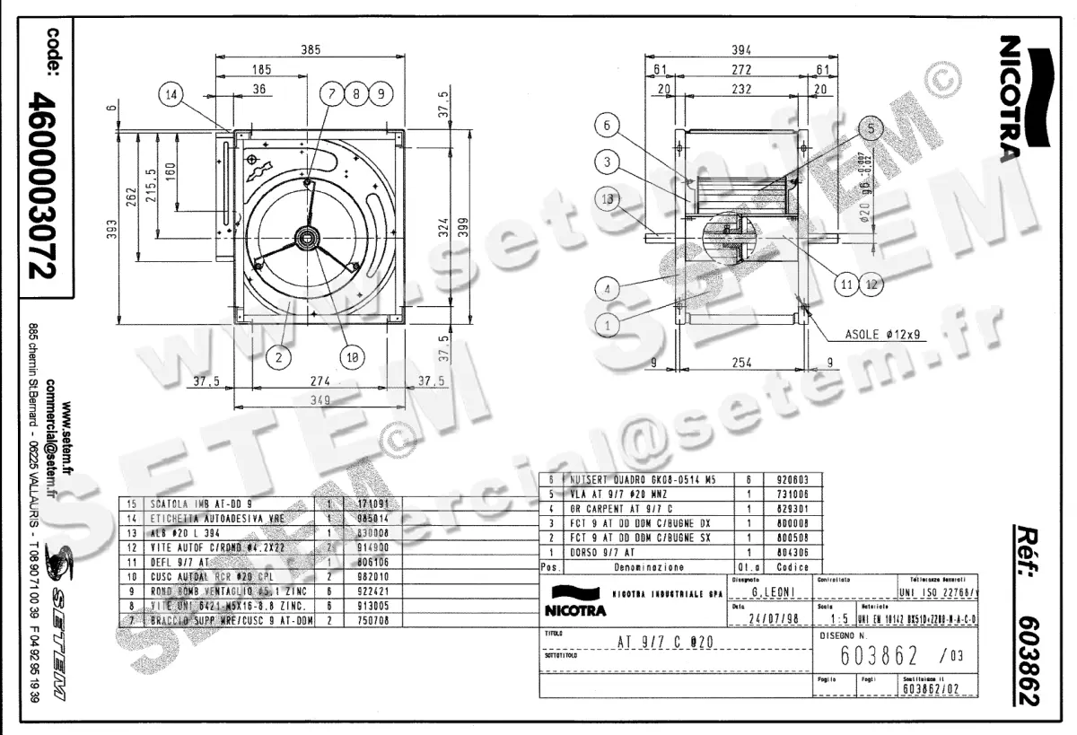 4624003072-VENTILATEUR NICOTRA GEBHARDT AT9/7C *603862* 2