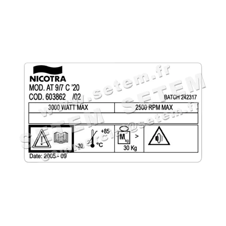 4624003072-VENTILATEUR NICOTRA GEBHARDT AT9/7C *603862* 3