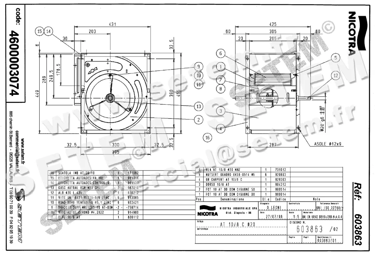 4624003074-VENTILATEUR NICOTRA GEBHARDT AT10/8C *603863* 2