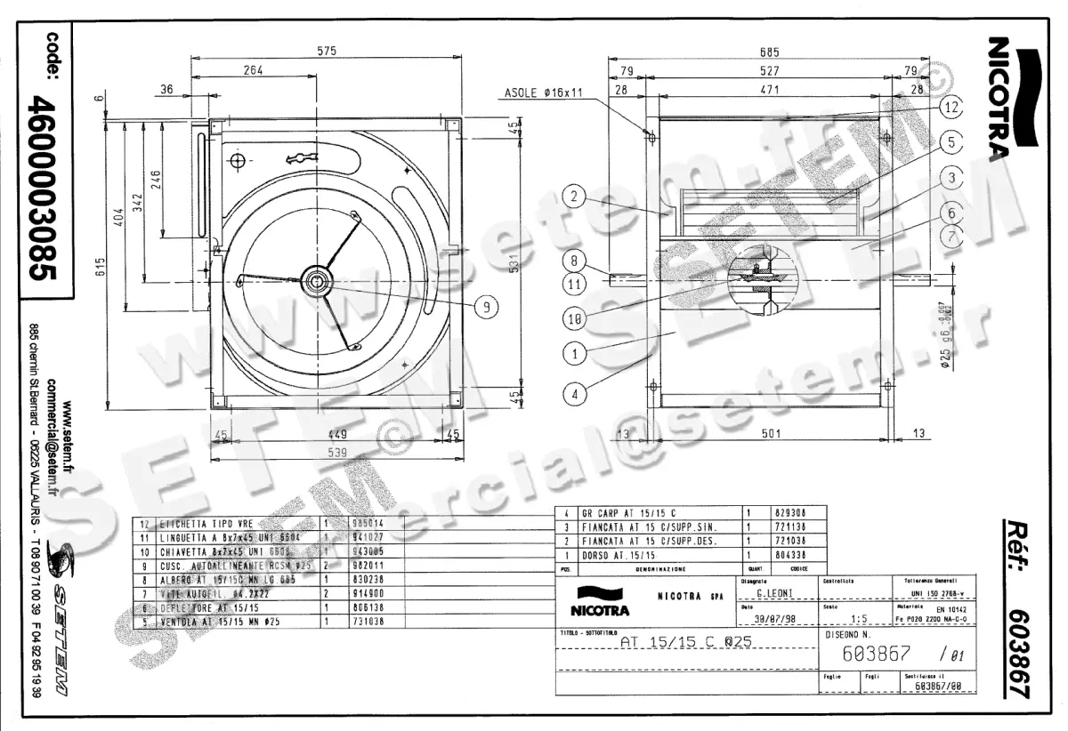 4624003085-VENTILATEUR NICOTRA GEBHARDT AT15/15C *603867* 2