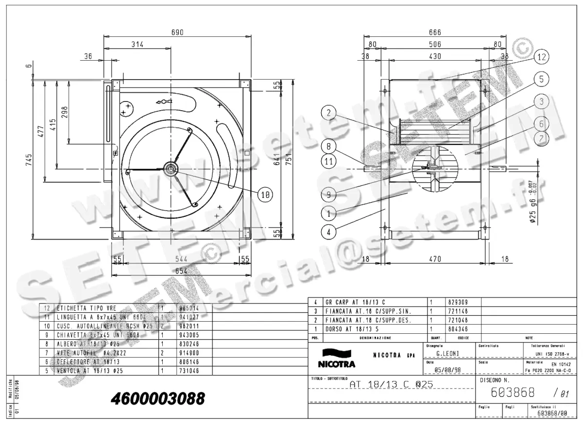 4624003088-VENTILATEUR NICOTRA GEBHARDT AT18/13C *603868* 2