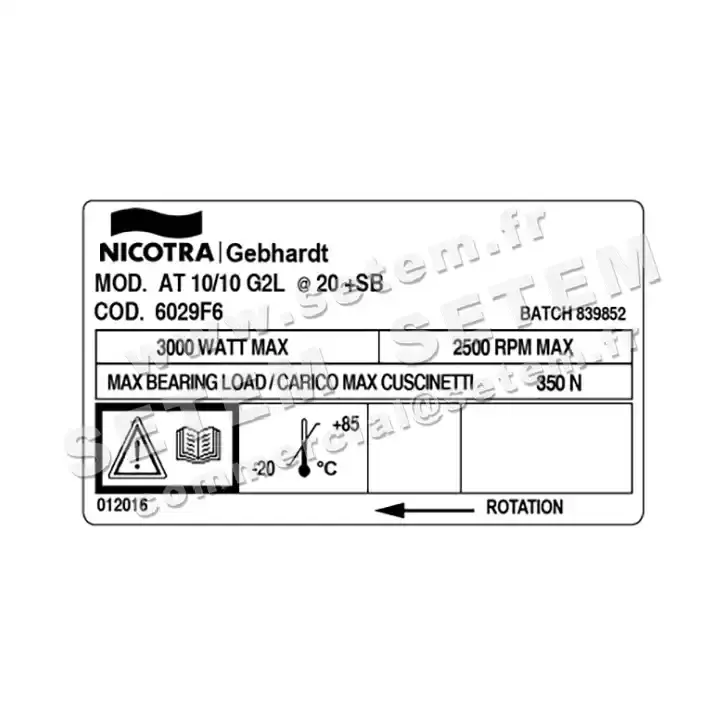 4624003125-VENTILATEUR NICOTRA GEBHARDT AT10/10G2L *6029F6* 3