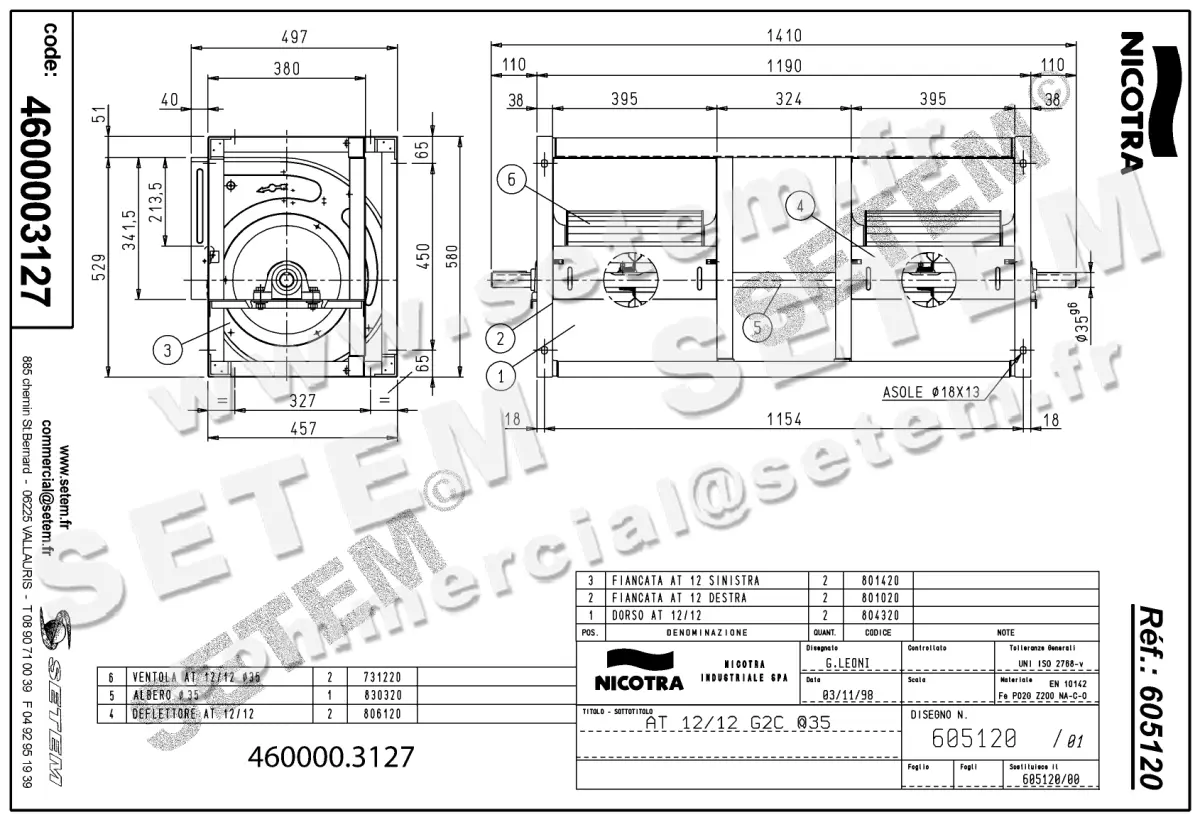 4624003127-VENTILATEUR NICOTRA GEBHARDT AT12/12G2C *605120* 2